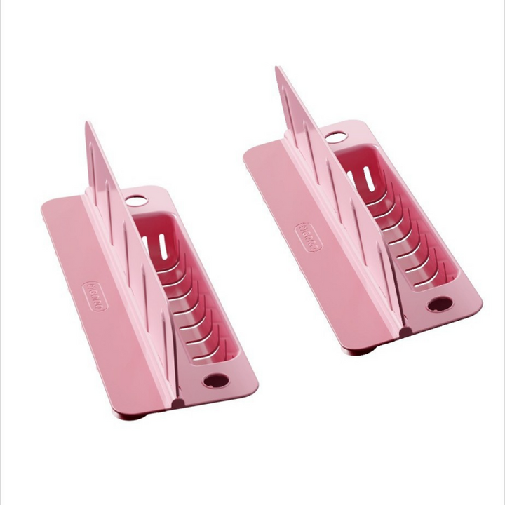Foldable Sink Splash Guard with Suction Cups 13.9 Inch Pink Set of 2 1