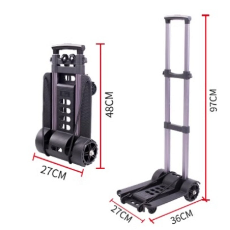 Folding Hand Truck Cart 88 lb Capacity Aluminum Alloy 1