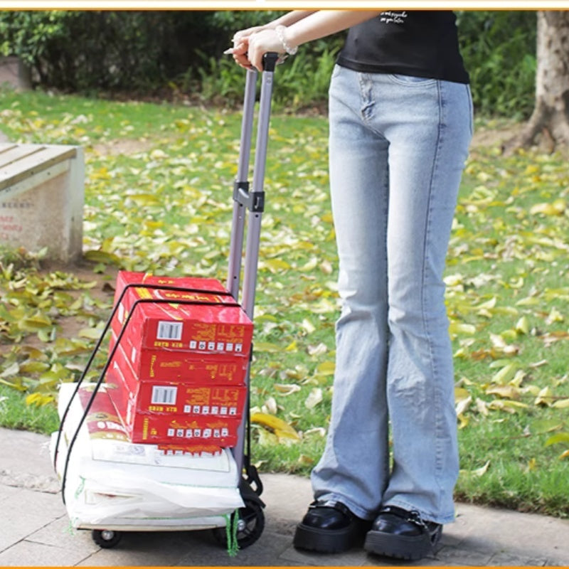 Folding Hand Truck Cart 88 lb Capacity Aluminum Alloy 5