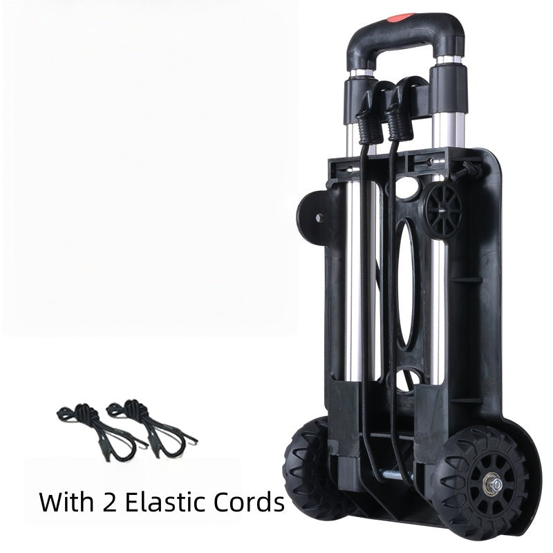 Folding Hand Truck Cart 88 lb Capacity Aluminum Alloy With 2 Elastic Cords 1