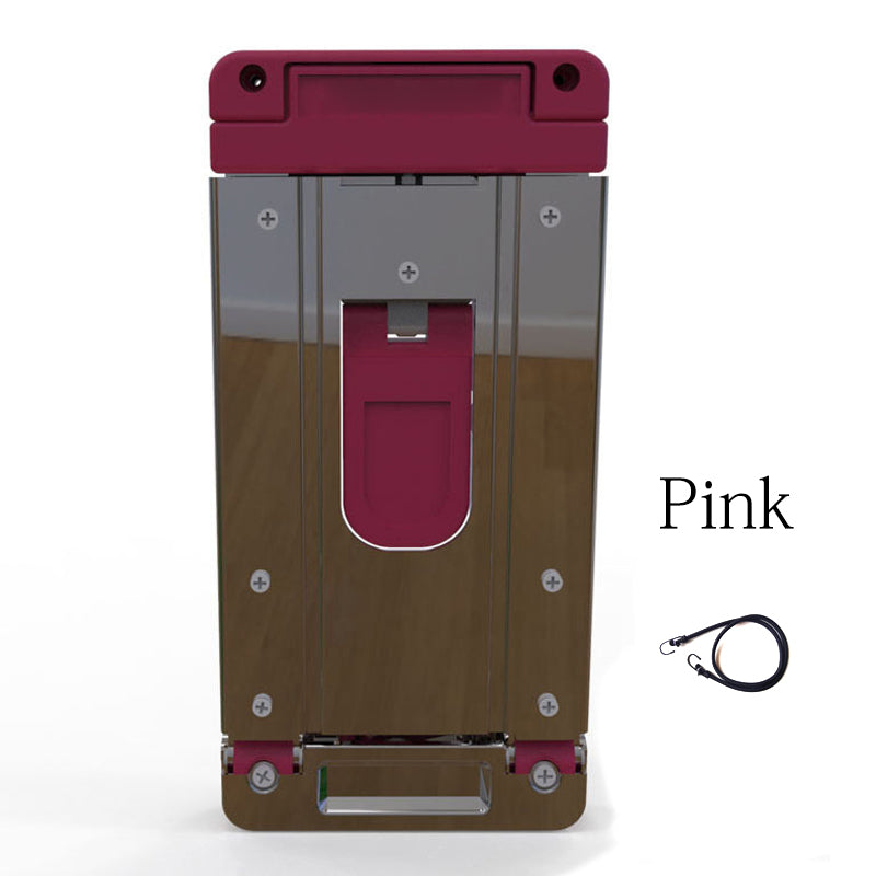 Folding Hand Truck Dolly Mini Stainless Steel Set of 3 Pink 1