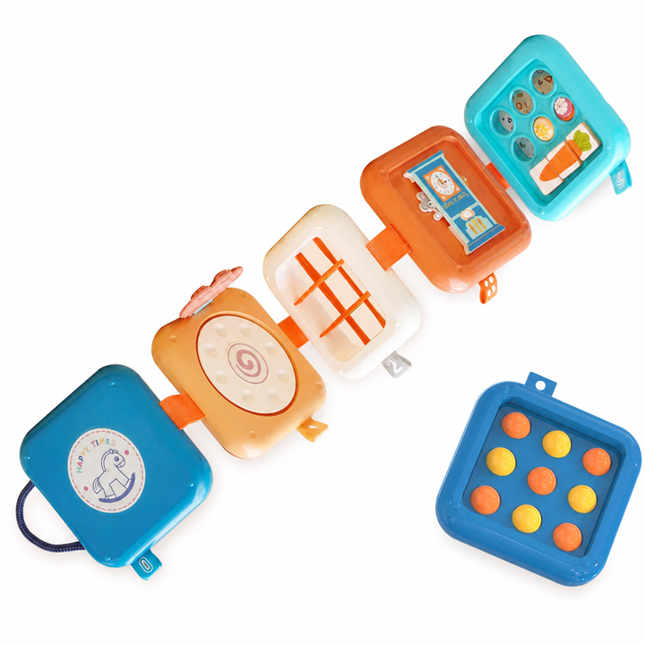 Folding Sensory Activity Cube Toy 3.9 Inch Set of 2 1