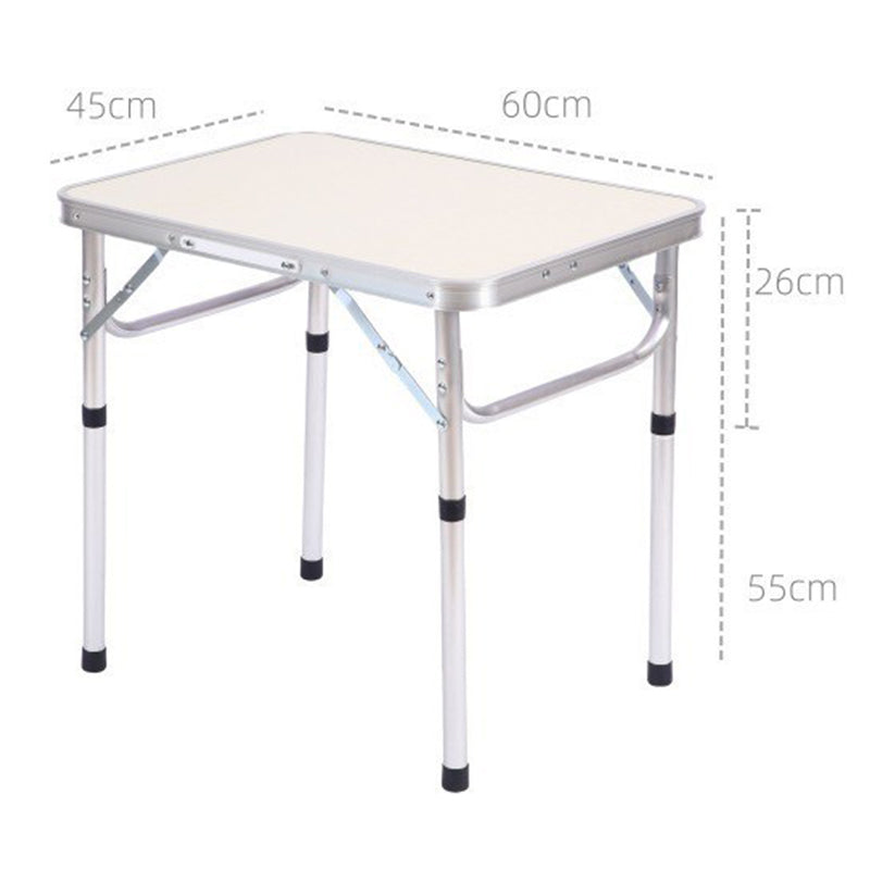 Folding Table Aluminum 23.6 x 17.7 inch Two Heights Set of 2 6