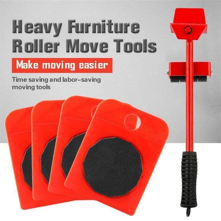 Furniture Lifter and Mover Set 5 Piece Red Red 1