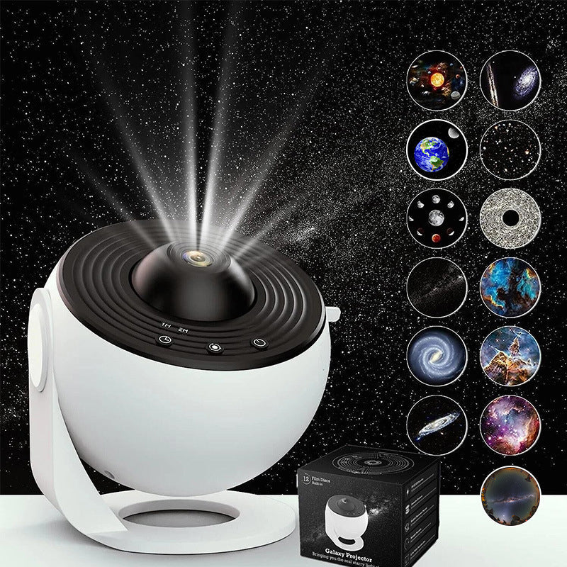 Galaxy Star Projector Lamp USB 4.3 x 4.3 x 4.4 inch Set of 3 Black and White 2