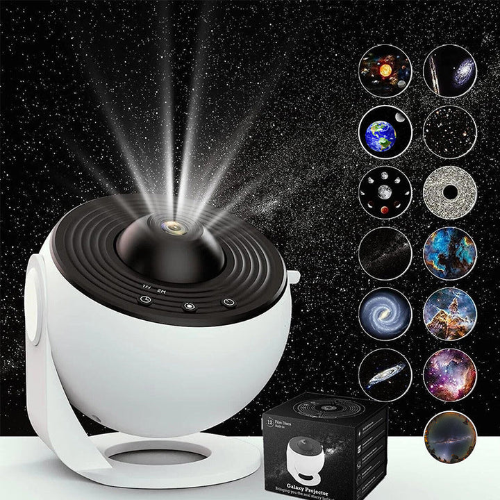 Galaxy Star Projector Lamp USB 4.3 x 4.3 x 4.4 inch Set of 3 Black and White 2