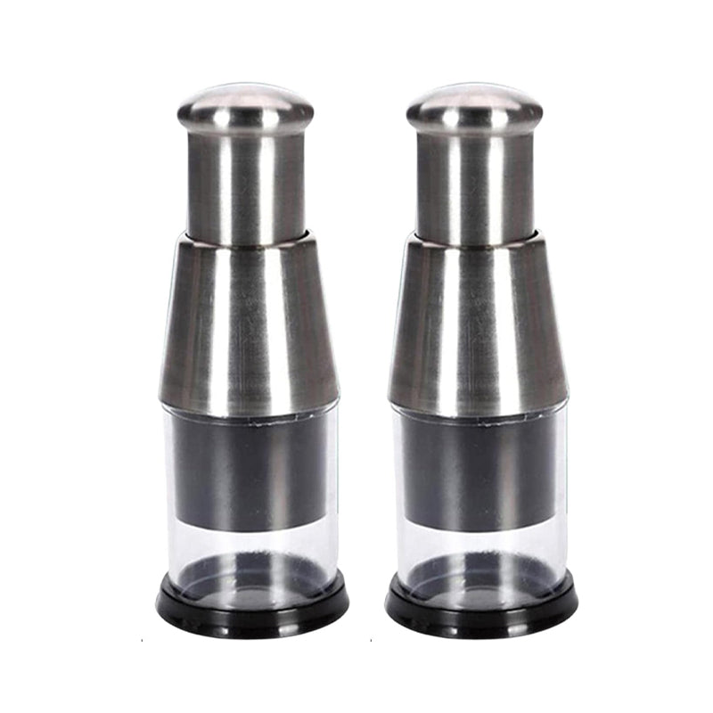 Garlic Chopper Hand Press Stainless Steel 2 Pieces 1