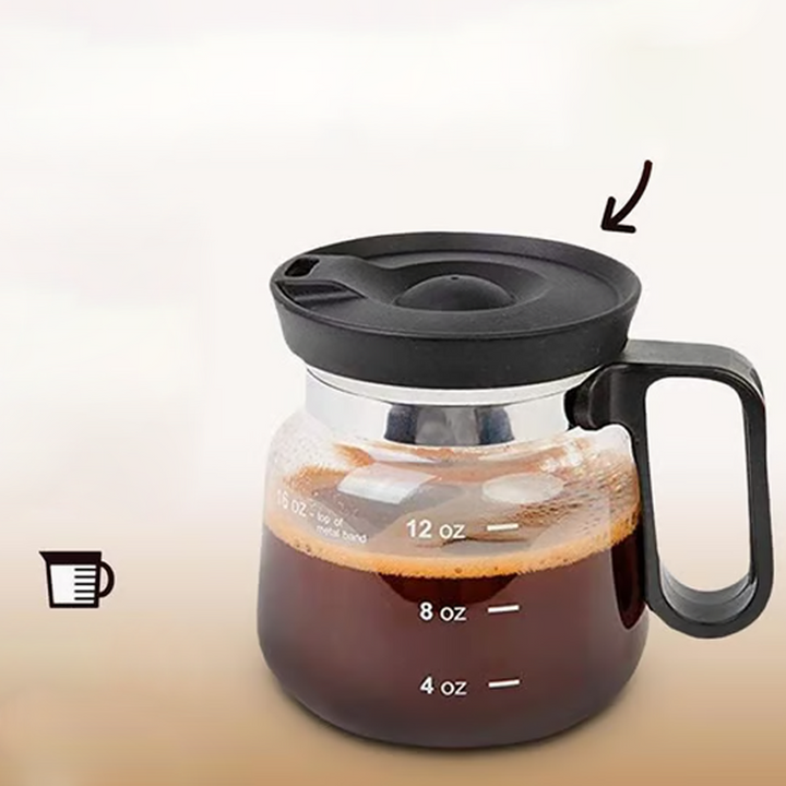 Glass Coffee Mug with Lid 16 oz 3
