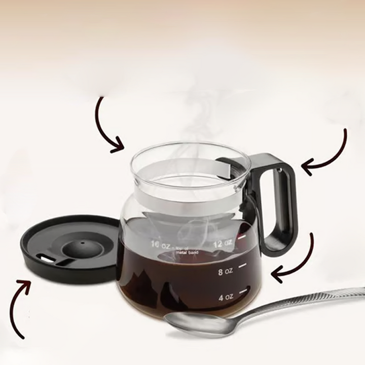 Glass Coffee Mug with Lid 16 oz 4