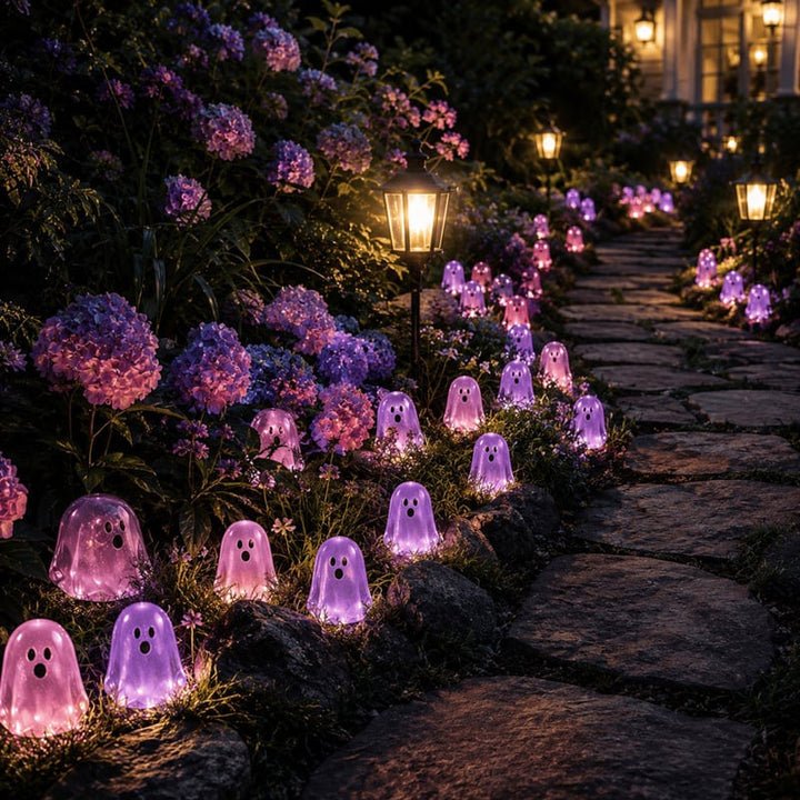 Glow in the Dark Mini Ghosts Resin 200 Pieces 8 Colors 15