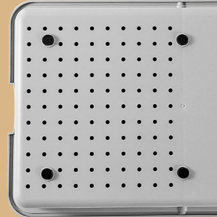 Grater and Drainer Cutting Board Set 6 in 1 Gray White 10