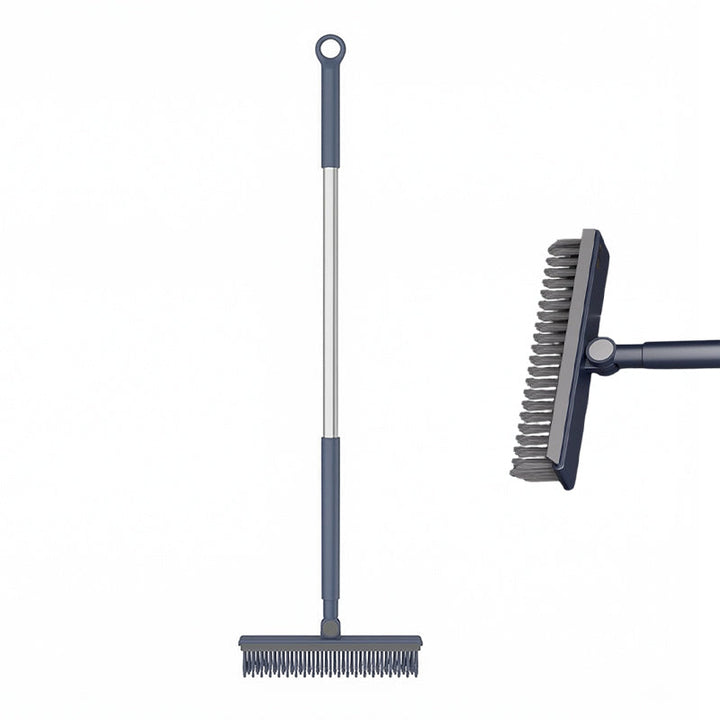 Grout Scrub Brush with Squeegee and Long Handle 41.7 Inch Blue 1