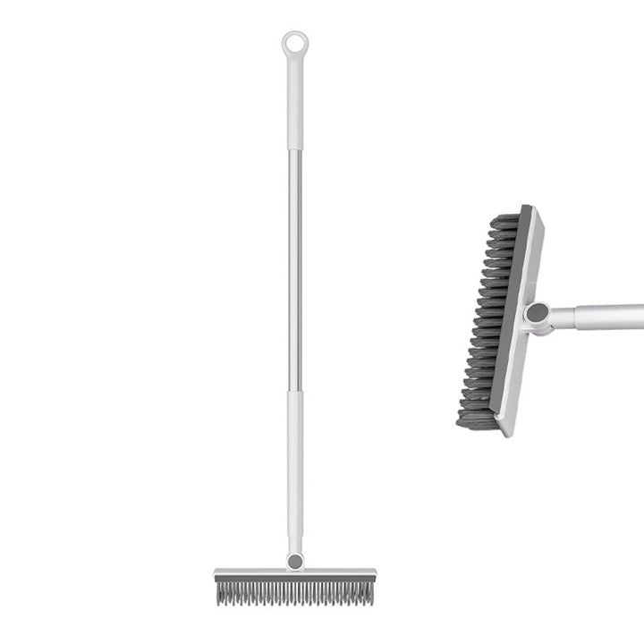 Grout Scrub Brush with Squeegee and Long Handle 41.7 Inch White 1