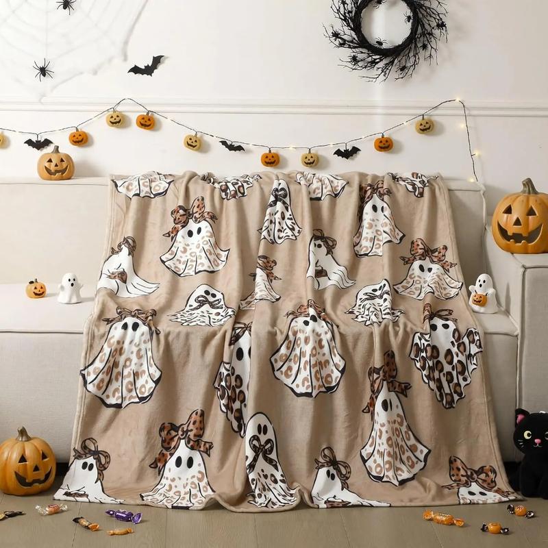 Halloween Throw Blanket Flannel Printed 2