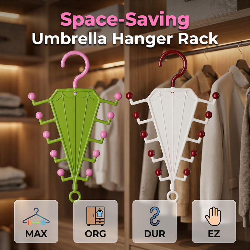 Hanger Organizer Rack Umbrella Shape 7.2 x 11.8 Inch 1