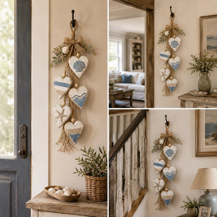 Hanging Heart Wall Decor Rustic Jute 22.8 Inch 7