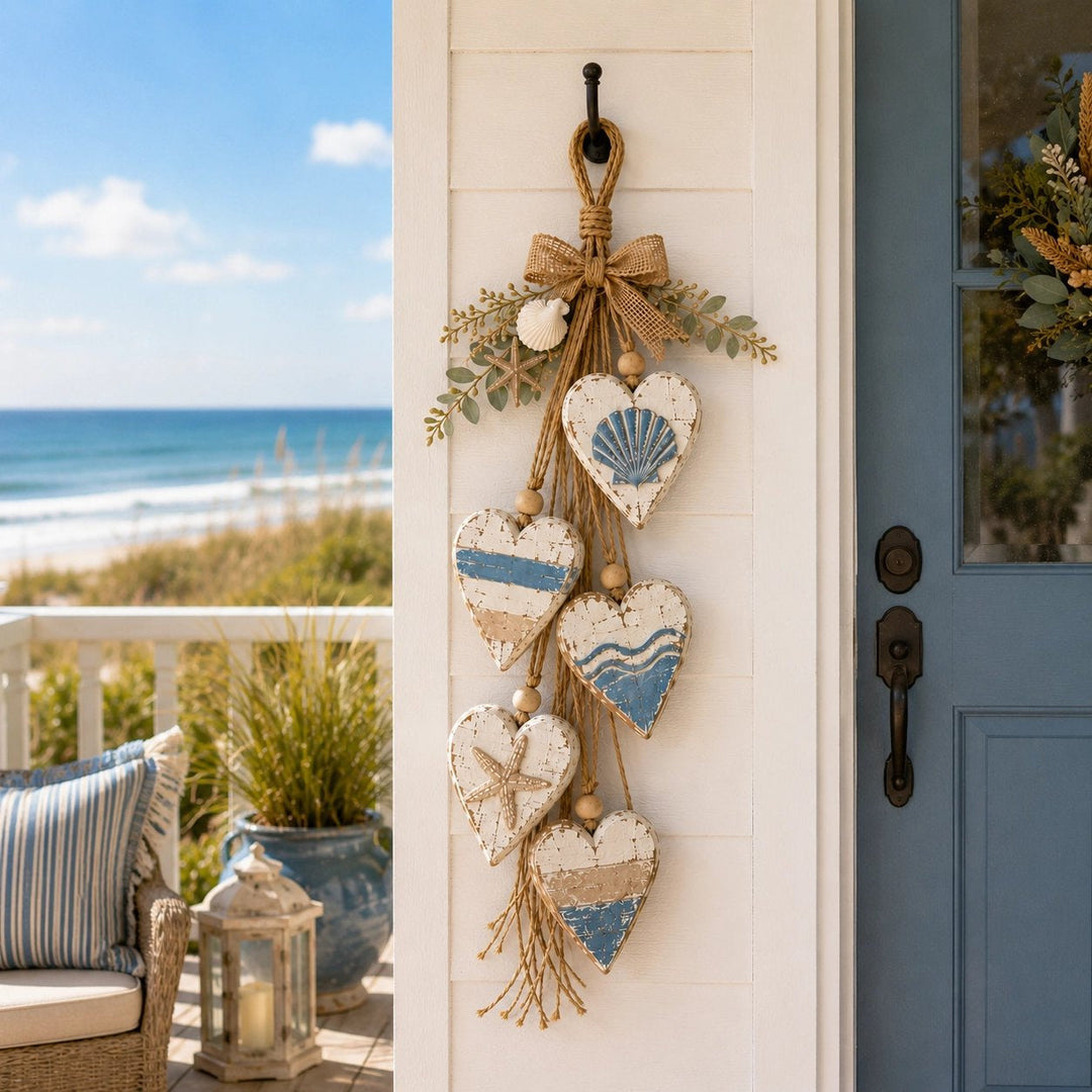 Hanging Heart Wall Decor Rustic Jute 22.8 Inch 9