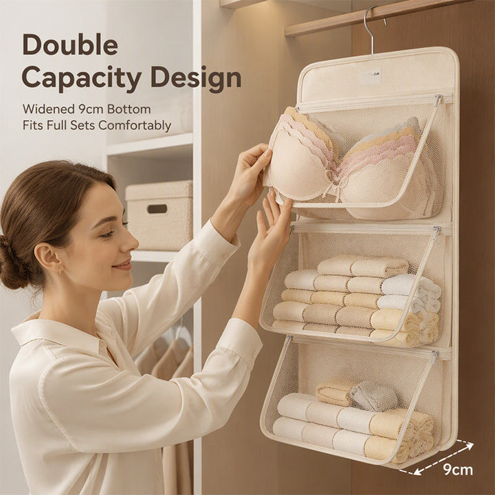 Hanging Mesh Closet Organizer Bag Set of 2 2