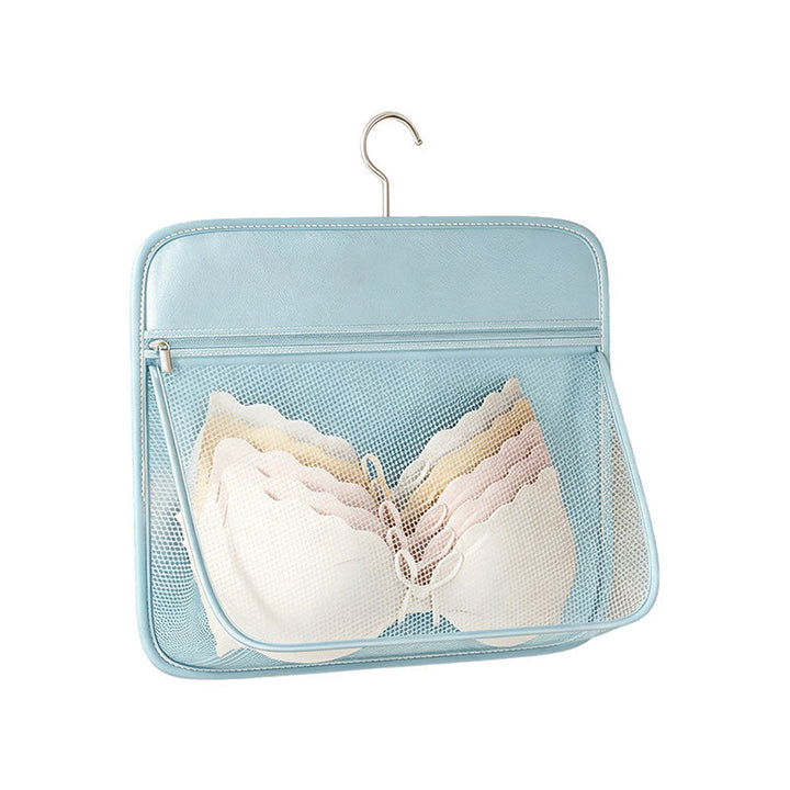 Hanging Mesh Closet Organizer Bag Set of 2 Blue 1