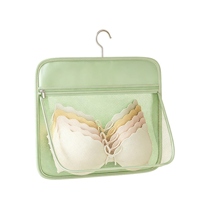 Hanging Mesh Closet Organizer Bag Set of 2 Green 1