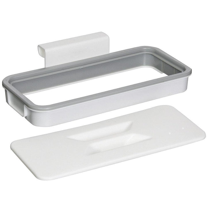 Hanging Trash Bag Holder for Cabinet Doors with Lid 1