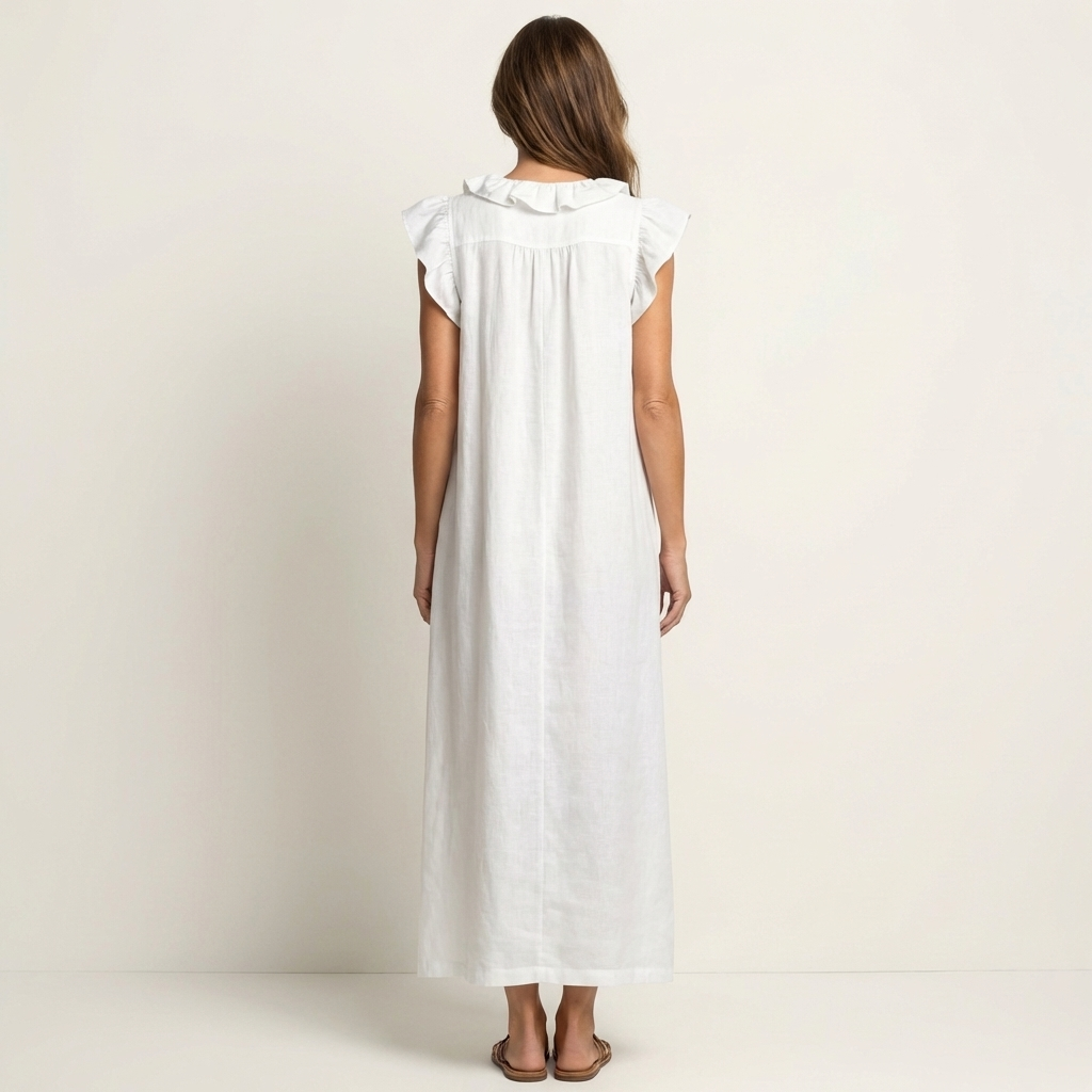 HAZEL | TUMMY COVERAGE LINEN MAXI DRESS