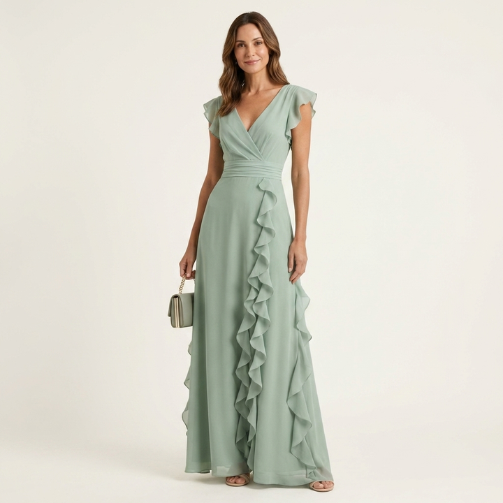 BARBARA | TUMMY COVERAGE MAXI DRESS