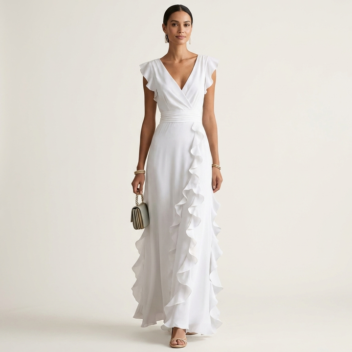 BARBARA | TUMMY COVERAGE MAXI DRESS