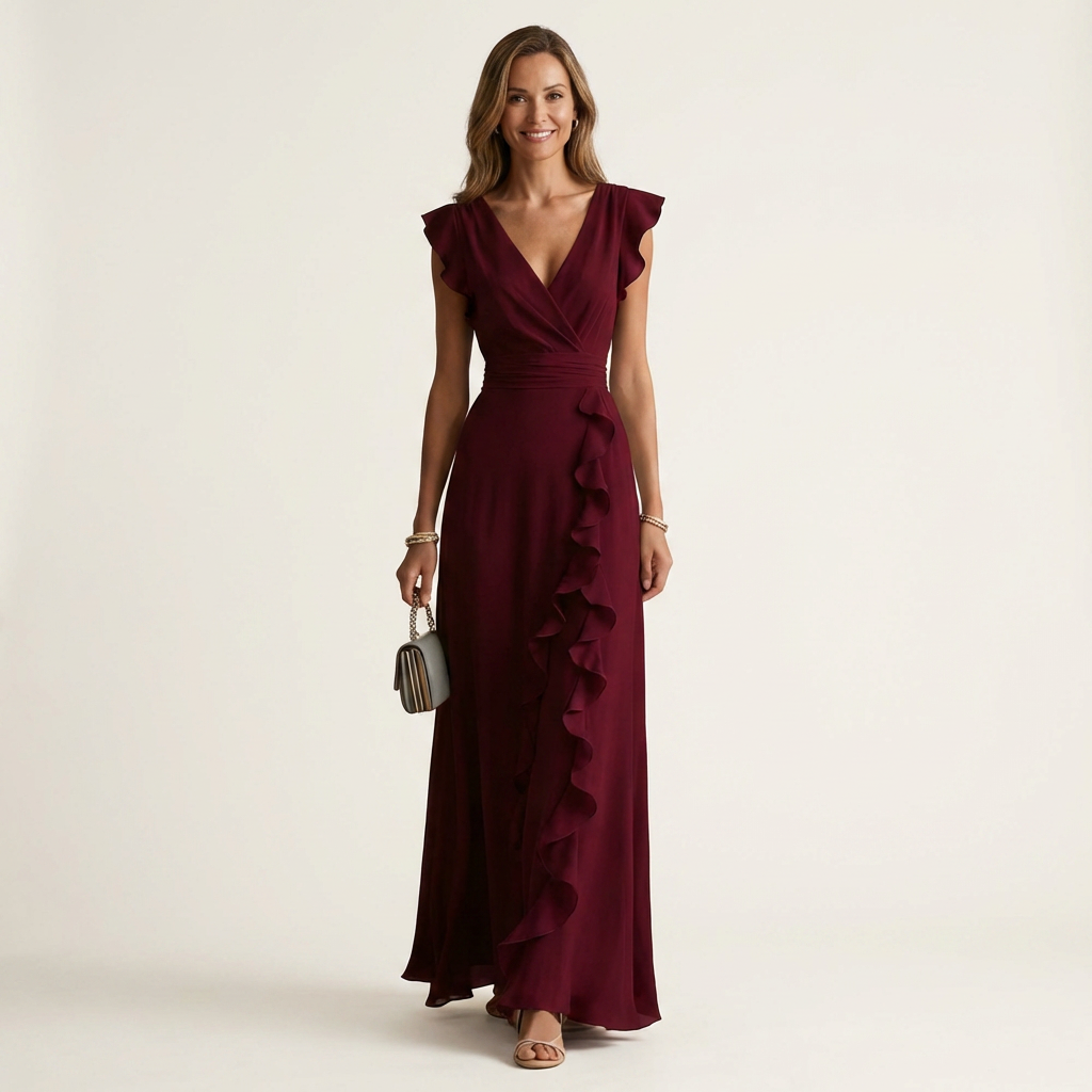 BARBARA | TUMMY COVERAGE MAXI DRESS