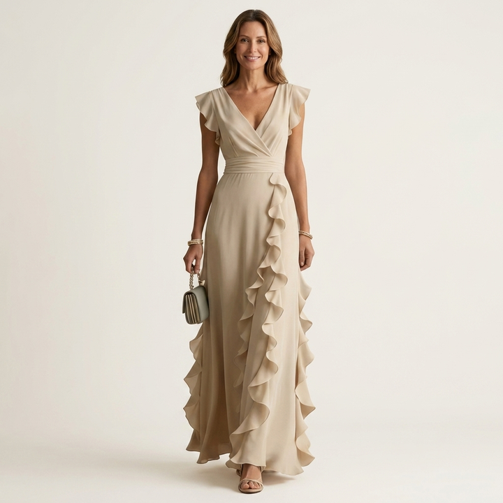 BARBARA | TUMMY COVERAGE MAXI DRESS