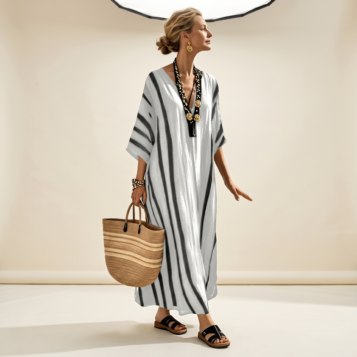 PHYLLIS | TUMMY COVERAGE CAFTAN MAXI DRESS