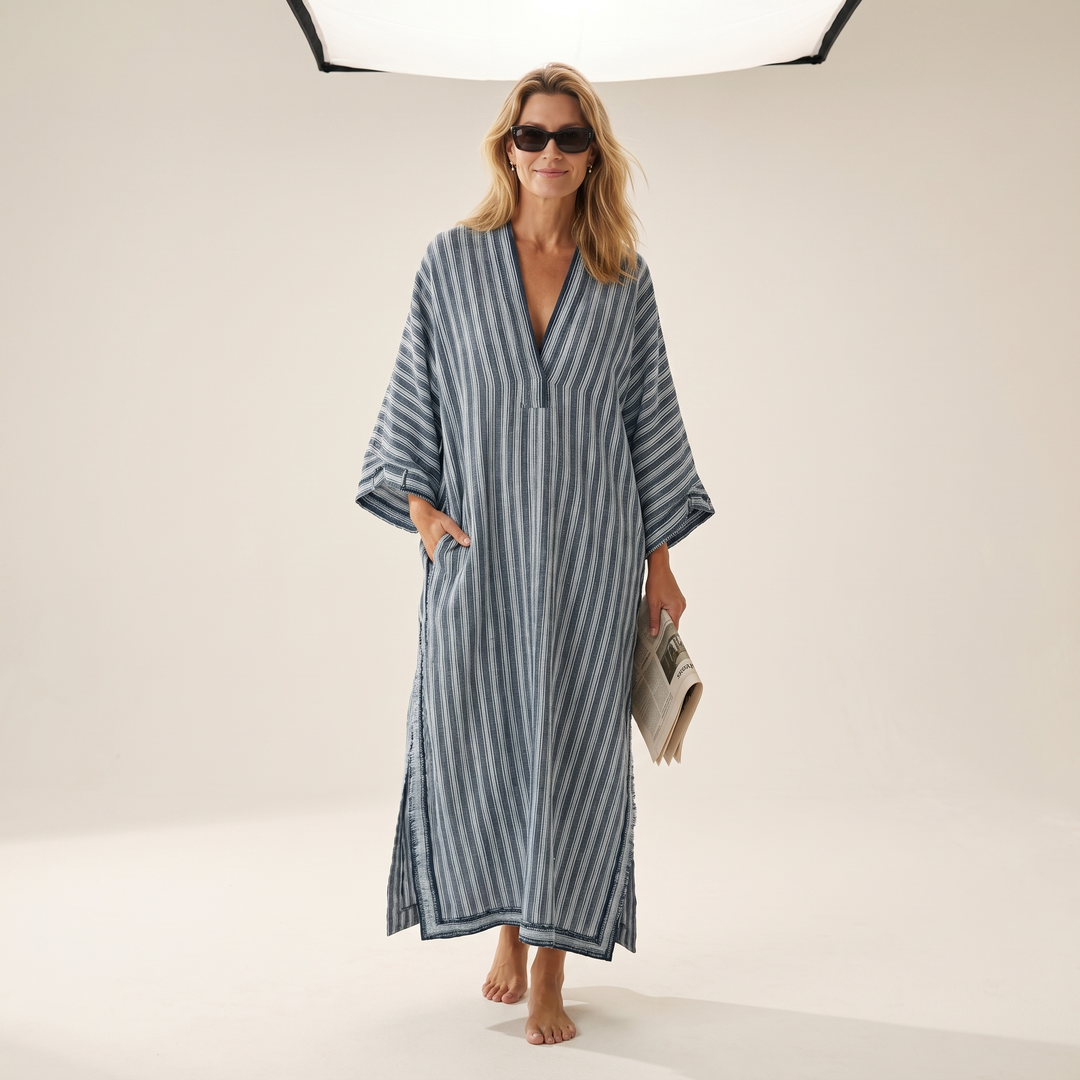 PHYLLIS | TUMMY COVERAGE CAFTAN MAXI DRESS