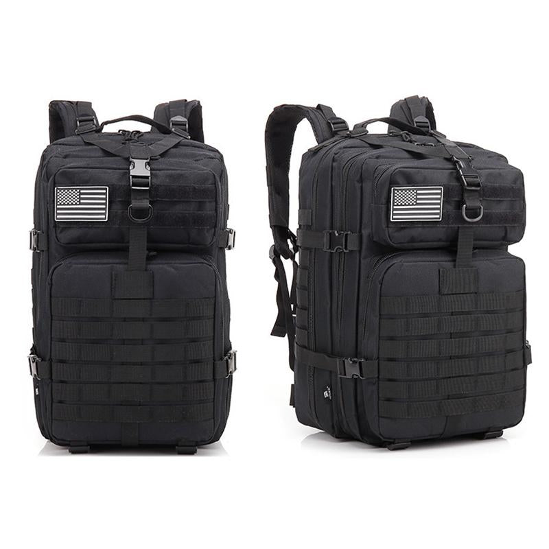 Hiking Backpack 45L with MOLLE Webbing Black 1