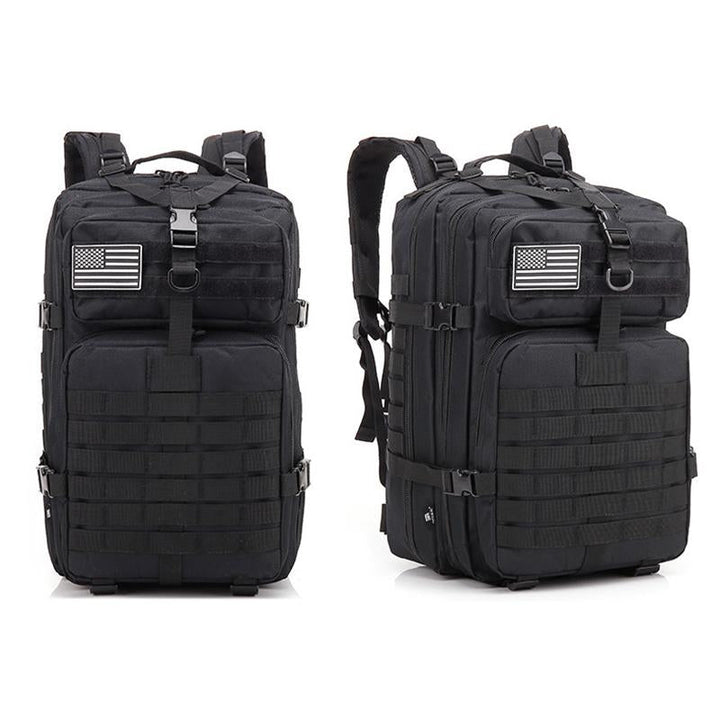 Hiking Backpack 45L with MOLLE Webbing Black 1