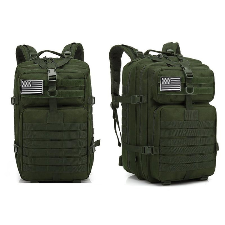 Hiking Backpack 45L with MOLLE Webbing Green 1