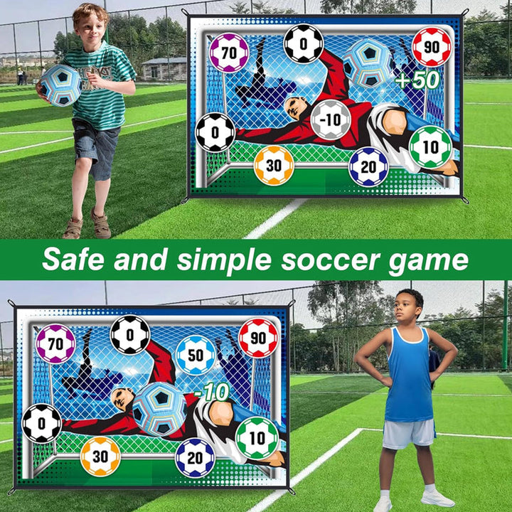 Hook and Loop Soccer Target Game 59 x 39 inch Set of 3 6