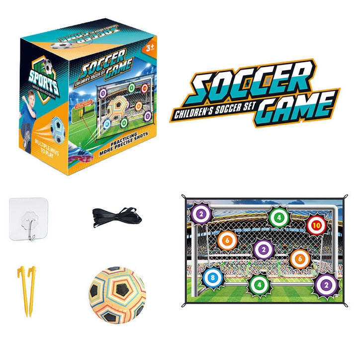 Hook and Loop Soccer Target Game 59 x 39 inch Set of 3 Orange 1