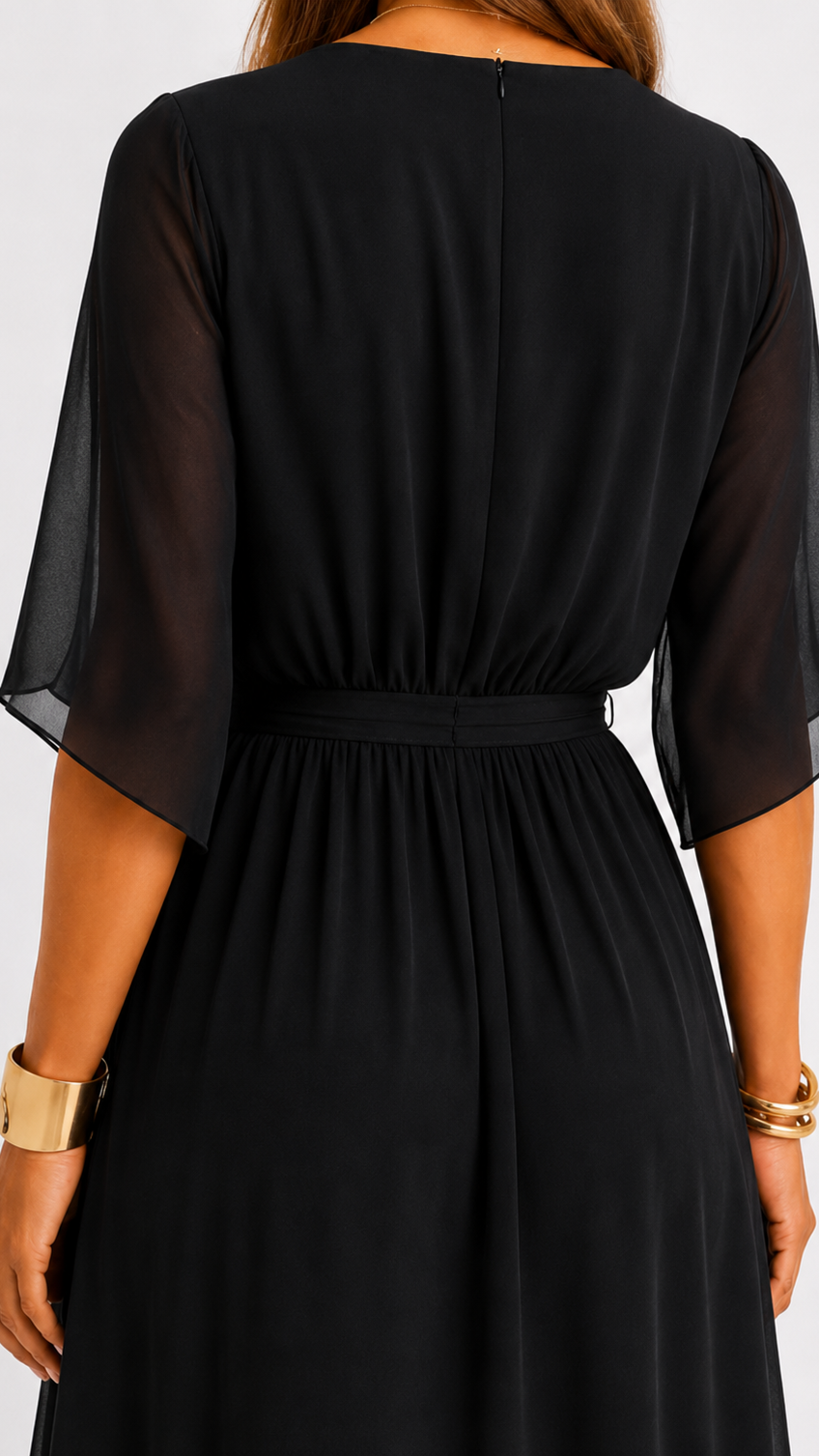 LOTTIE | TUMMY COVERAGE WRAP MAXI DRESS