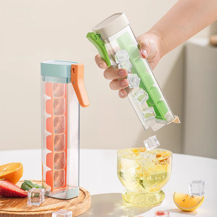 Ice Cube Trays with Lid and Press Release 6 Cubes 2