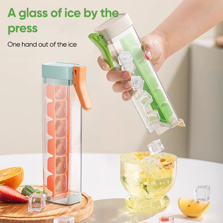Ice Cube Trays with Lid and Press Release 6 Cubes 3