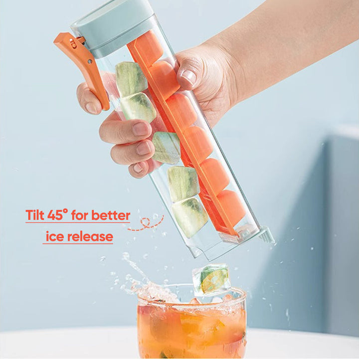 Ice Cube Trays with Lid and Press Release 6 Cubes 4