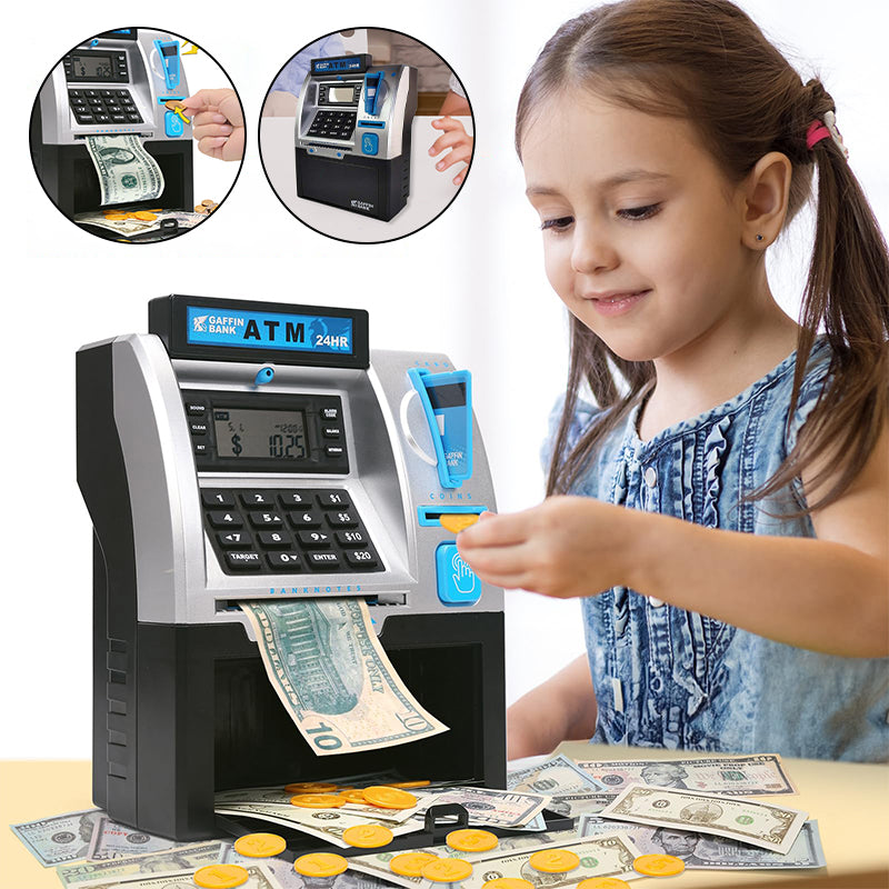 Kids ATM Piggy Bank Toy with Keypad and Password 2