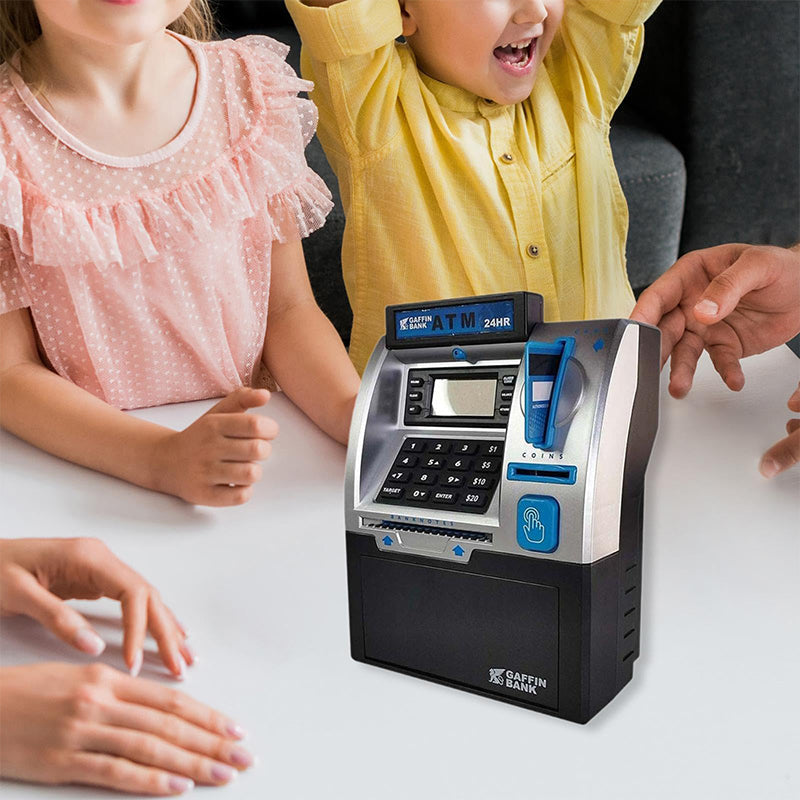 Kids ATM Piggy Bank Toy with Keypad and Password 5