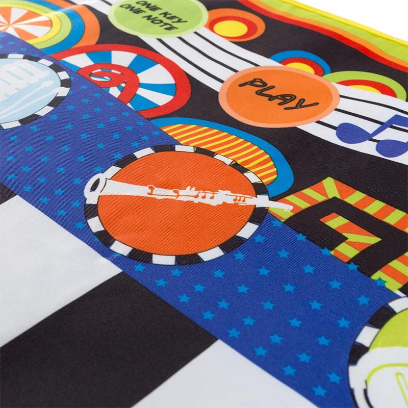 Kids Piano Dance Mat Musical Floor Keyboard Fabric 3 AA Battery 4