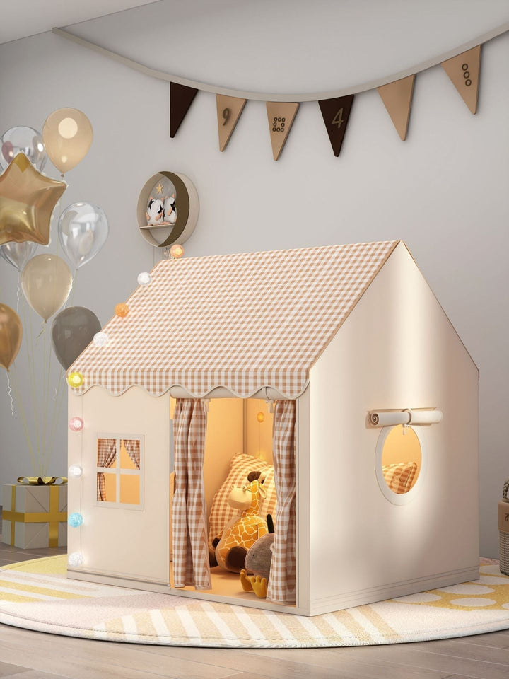 Kids Play Tent Castle House 47 x 41 x 50 Inches Gray 1