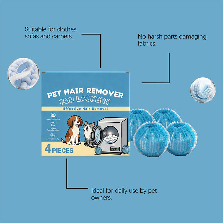 Laundry Balls for Pet Hair Reusable 1.4 Inch Blue 7