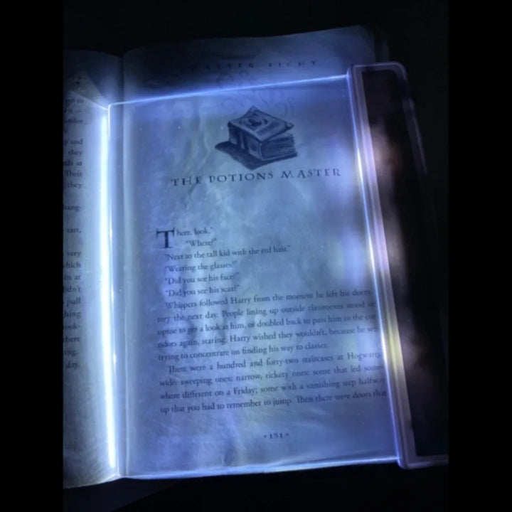 LED Book Light Flat Panel 6 x 6.8 Inch Battery Powered Set of 3 4