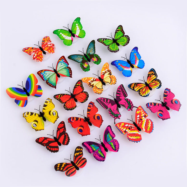 LED Butterfly Wall Lights 12 Piece Pack 2.6 Inch Set of 2 1