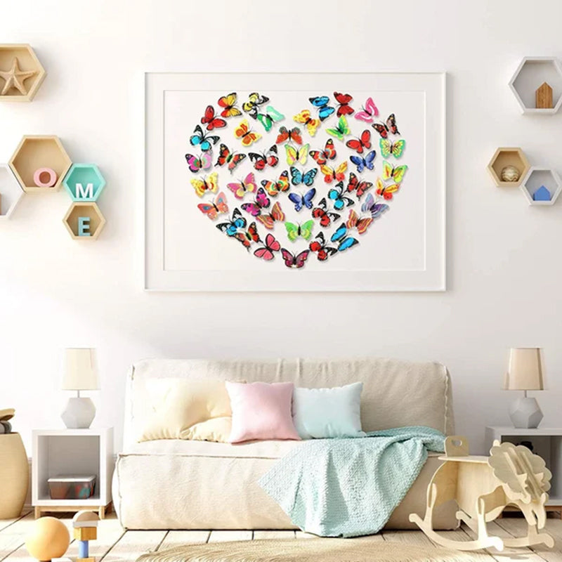 LED Butterfly Wall Lights 12 Piece Pack 2.6 Inch Set of 2 2