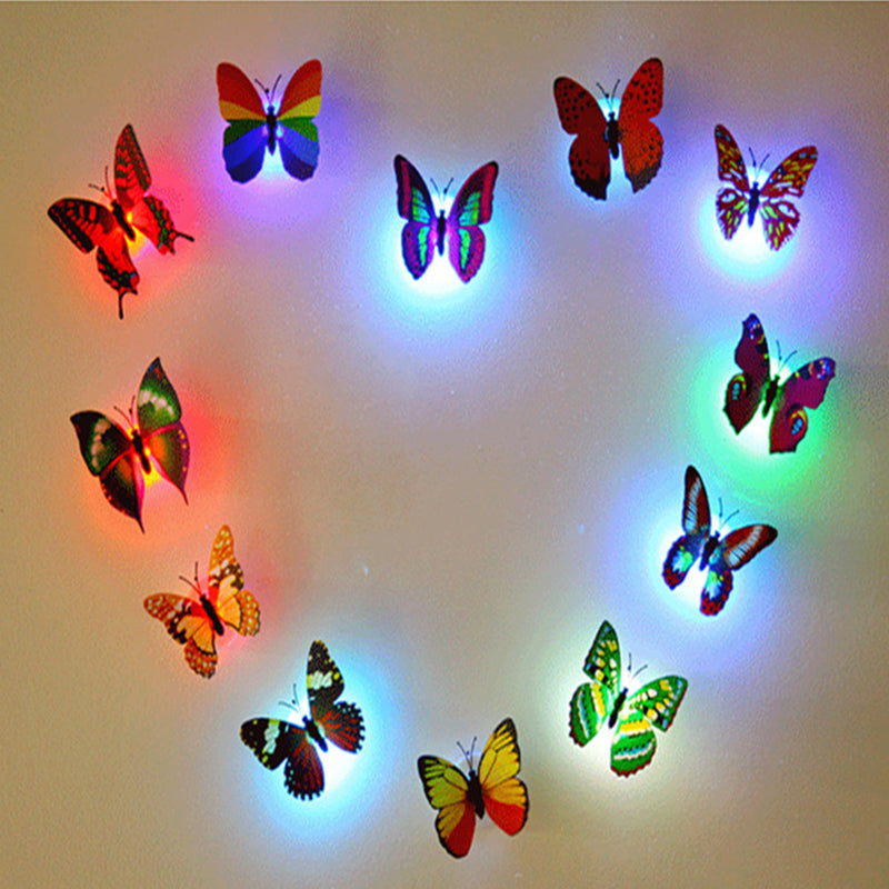 LED Butterfly Wall Lights 12 Piece Pack 2.6 Inch Set of 2 4